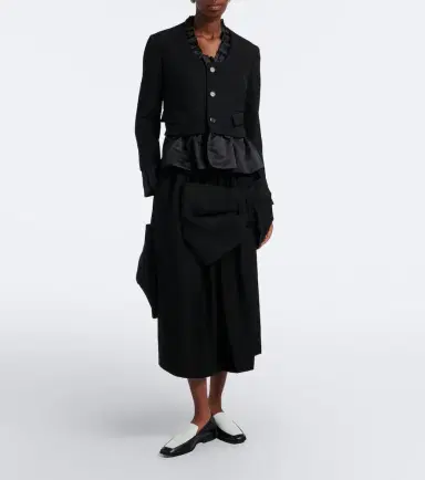 NOIR KEI NINOMIYA Ruffled peplum wool jacket | Thumbnail 6