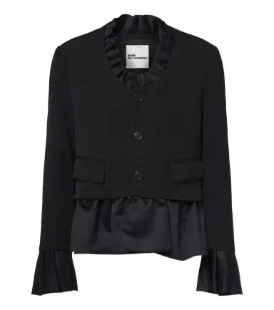 NOIR KEI NINOMIYA Ruffled peplum wool jacket | Thumbnail 1