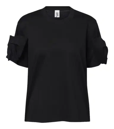 NOIR KEI NINOMIYA Bow-detail cotton jersey T-shirt | Thumbnail 1