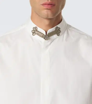 Valentino Embellished cotton poplin shirt | Thumbnail 2 Valentino Embellished cotton poplin shirt | Thumbnail 2