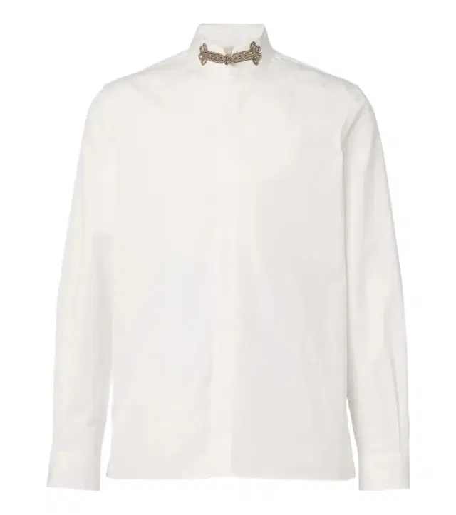 Valentino Embellished cotton poplin shirt