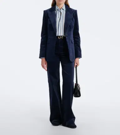 Veronica Beard Cotton corduroy wide-leg pants | Thumbnail 4 Veronica Beard Cotton corduroy wide-leg pants | Thumbnail 4