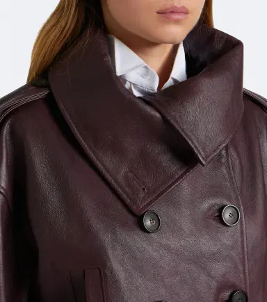 7 For All Mankind Double-breasted leather jacket | Thumbnail 3