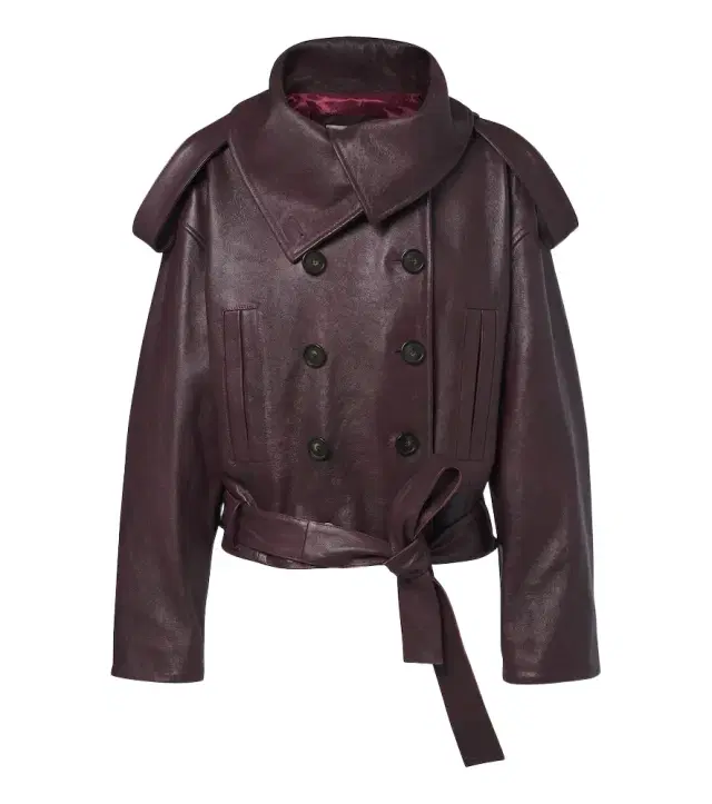 7 For All Mankind Double-breasted leather jacket