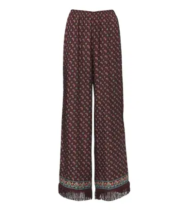 DÔEN Dôen Lavona fringed silk-blend wide-leg pants | Thumbnail 1 DÔEN Dôen Lavona fringed silk-blend wide-leg pants | Thumbnail 1