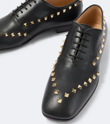 Valentino Garavani Rockstud leather Oxford shoes | Thumbnail 3