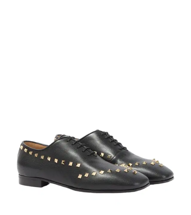 Valentino Garavani Rockstud leather Oxford shoes