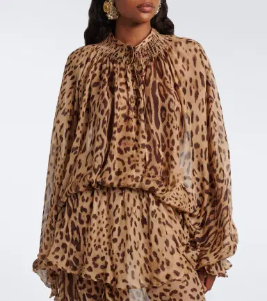Xu Zhi Leopard-print silk blouse | Thumbnail 6 Xu Zhi Leopard-print silk blouse | Thumbnail 6