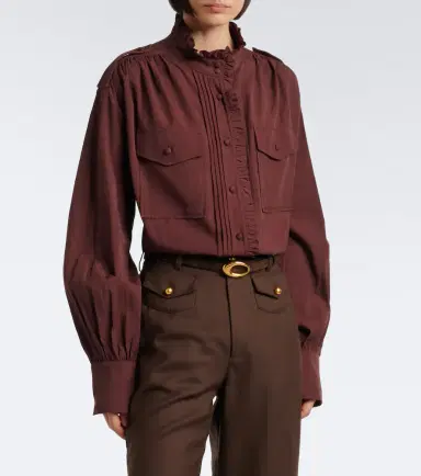 Xu Zhi Ruffled oversized blouse | Thumbnail 4 Xu Zhi Ruffled oversized blouse | Thumbnail 4