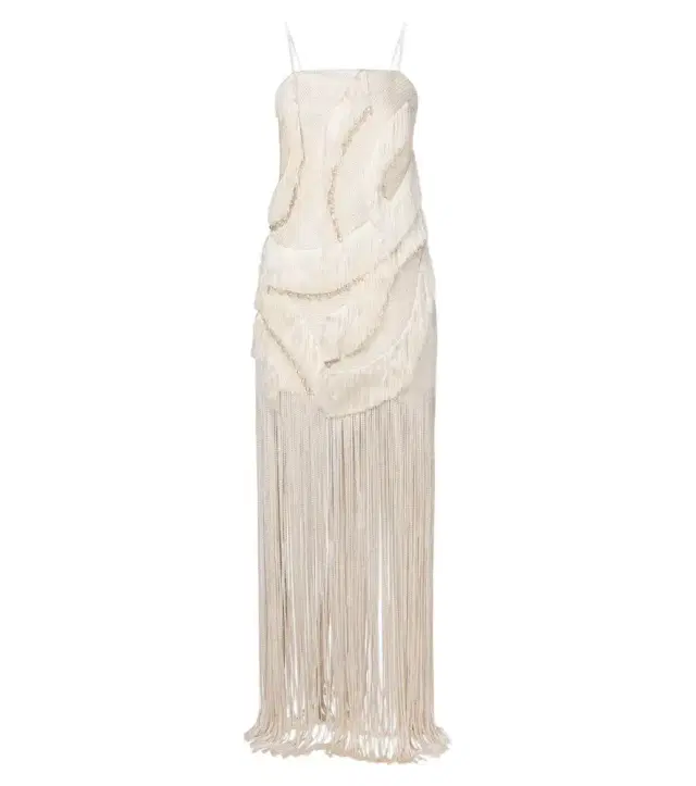 Xu Zhi Embellished fringed minidress