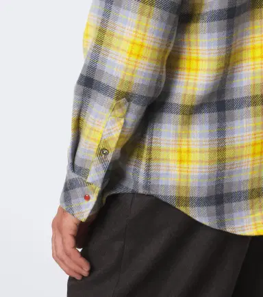 God’s True Cashmere Alchemy plaid cashmere shirt with carnelians | Thumbnail 3