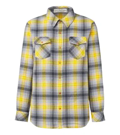 God’s True Cashmere Alchemy plaid cashmere shirt with carnelians | Thumbnail 1