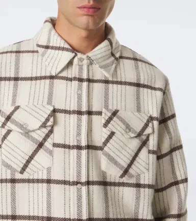 God’s True Cashmere Expedition plaid cashmere shirt with rose quartz | Thumbnail 4