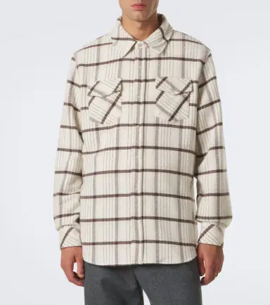 God’s True Cashmere Expedition plaid cashmere shirt with rose quartz | Thumbnail 5