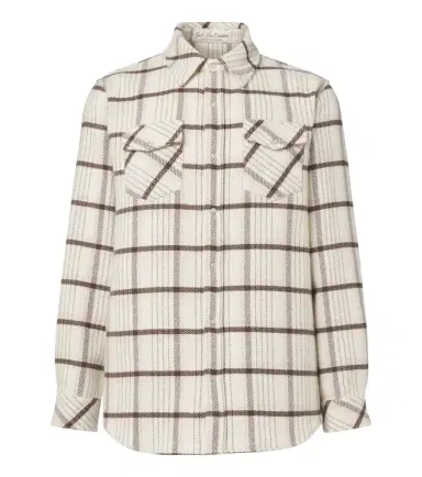 God’s True Cashmere Expedition plaid cashmere shirt with rose quartz | Thumbnail 1