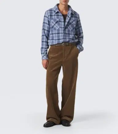 God’s True Cashmere Uniform plaid cashmere shirt with amethysts | Thumbnail 2