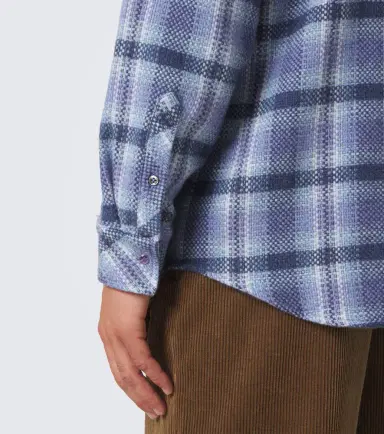God’s True Cashmere Uniform plaid cashmere shirt with amethysts | Thumbnail 4