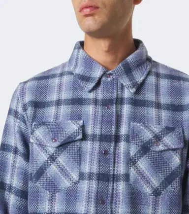 God’s True Cashmere Uniform plaid cashmere shirt with amethysts | Thumbnail 8