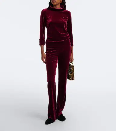 Dorothee Schumacher Velvet high-neck top | Thumbnail 2