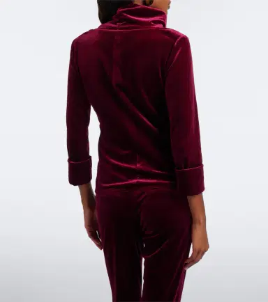 Dorothee Schumacher Velvet high-neck top | Thumbnail 3