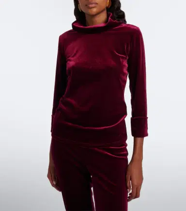 Dorothee Schumacher Velvet high-neck top | Thumbnail 5