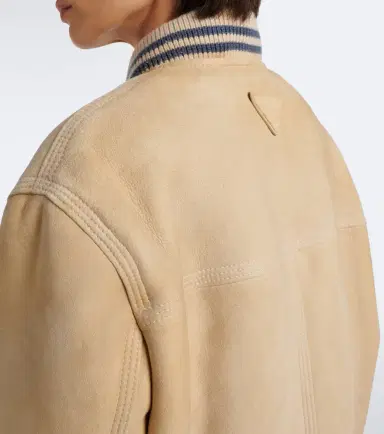 Prada Wool-trimmed shearling bomber jacket | Thumbnail 6