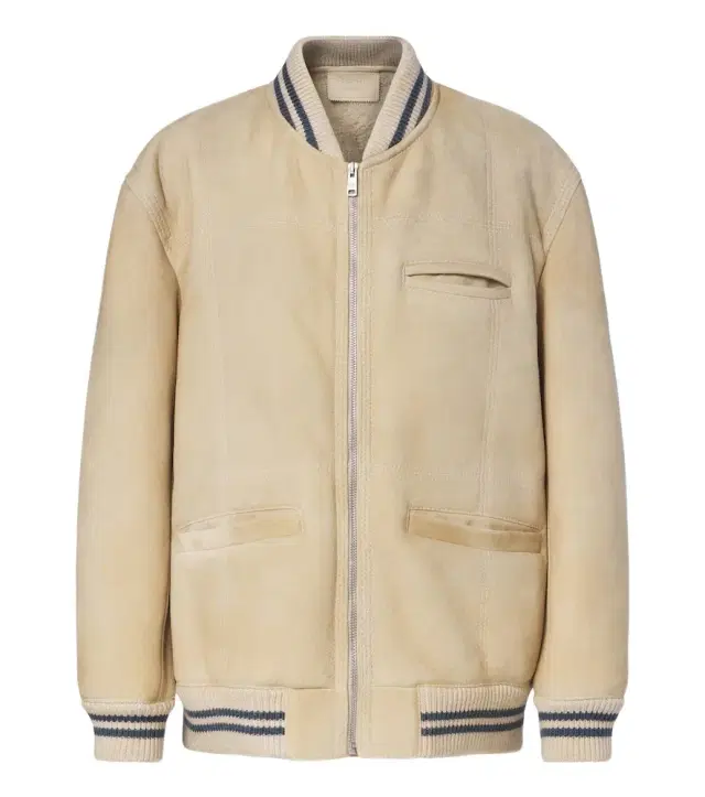 Prada Wool-trimmed shearling bomber jacket