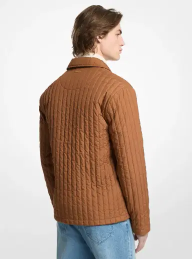Michael Kors Collection Quilted Chore Jacket in | Thumbnail 2 Michael Kors Collection Quilted Chore Jacket in | Thumbnail 2