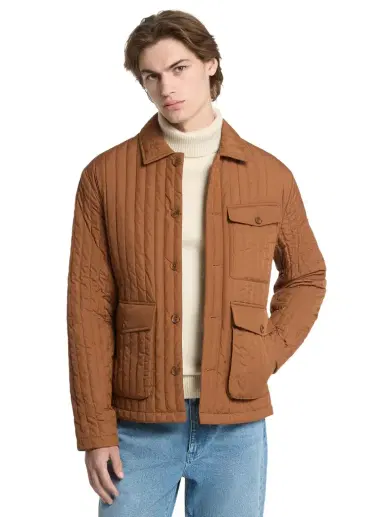 Michael Kors Collection Quilted Chore Jacket in | Thumbnail 1 Michael Kors Collection Quilted Chore Jacket in | Thumbnail 1