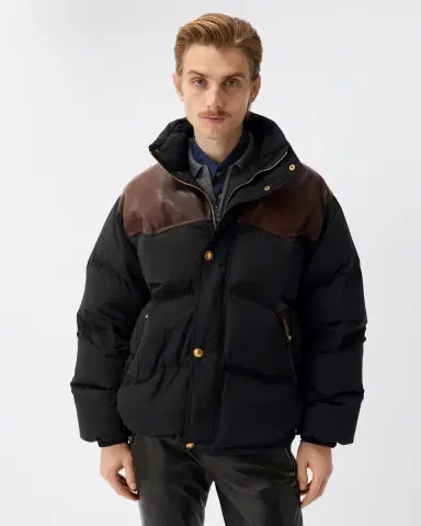 Versace Leather-Trim Padded Jacket | Thumbnail 2