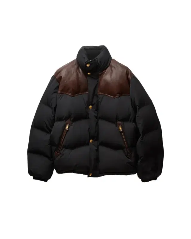 Versace Leather-Trim Padded Jacket