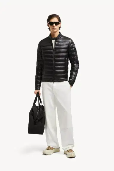 Moncler Jacobus Down Biker Jacket | Thumbnail 3 Moncler Jacobus Down Biker Jacket | Thumbnail 3