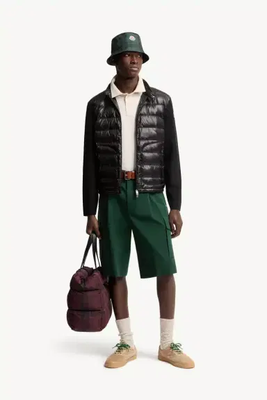 Moncler Padded Wool Zip-up Cardigan | Thumbnail 3 Moncler Padded Wool Zip-up Cardigan | Thumbnail 3