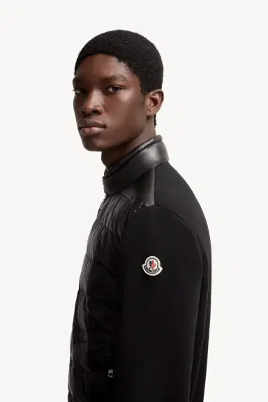 Moncler Padded Wool Zip-up Cardigan | Thumbnail 4 Moncler Padded Wool Zip-up Cardigan | Thumbnail 4