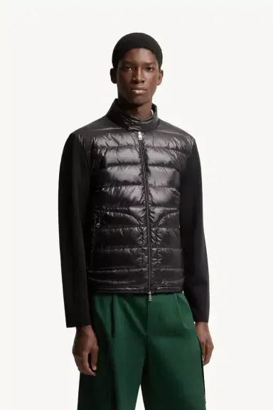 Moncler Padded Wool Zip-up Cardigan | Thumbnail 5 Moncler Padded Wool Zip-up Cardigan | Thumbnail 5