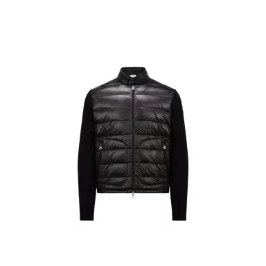 Moncler Padded Wool Zip-up Cardigan | Thumbnail 1 Moncler Padded Wool Zip-up Cardigan | Thumbnail 1