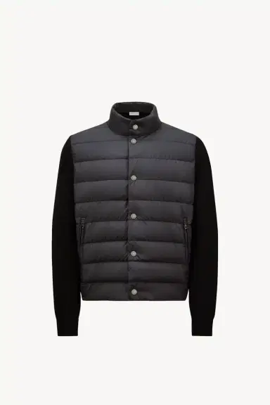Moncler Padded Cotton Zip-up Cardigan | Thumbnail 2 Moncler Padded Cotton Zip-up Cardigan | Thumbnail 2