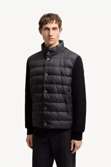 Moncler Padded Cotton Zip-up Cardigan | Thumbnail 5 Moncler Padded Cotton Zip-up Cardigan | Thumbnail 5
