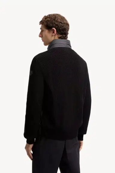 Moncler Padded Cotton Zip-up Cardigan | Thumbnail 6 Moncler Padded Cotton Zip-up Cardigan | Thumbnail 6