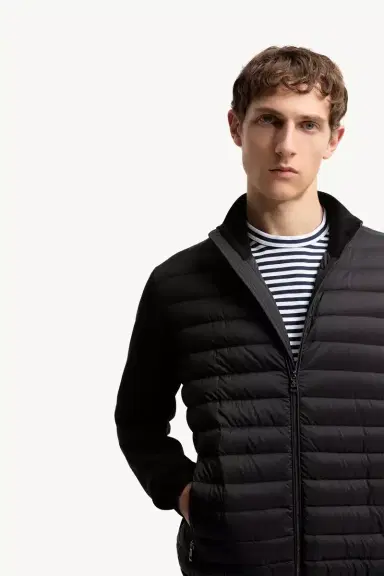 Moncler Padded Crêpe Cotton Zip-up Cardigan | Thumbnail 7 Moncler Padded Crêpe Cotton Zip-up Cardigan | Thumbnail 7