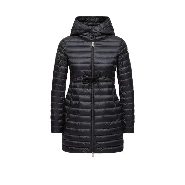 Moncler Barbel Hooded Fit & Flare Long Down Jacket