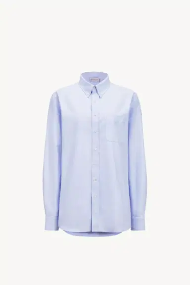 Moncler Long Sleeve Oxford Cotton Shirt | Thumbnail 2 Moncler Long Sleeve Oxford Cotton Shirt | Thumbnail 2