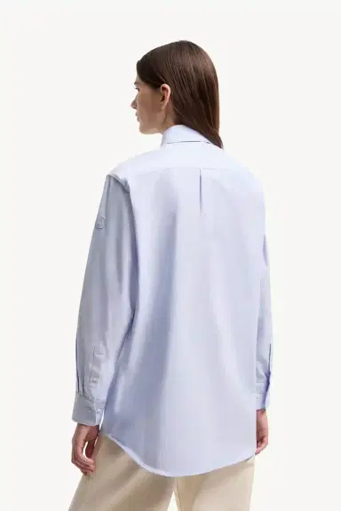 Moncler Long Sleeve Oxford Cotton Shirt | Thumbnail 6 Moncler Long Sleeve Oxford Cotton Shirt | Thumbnail 6
