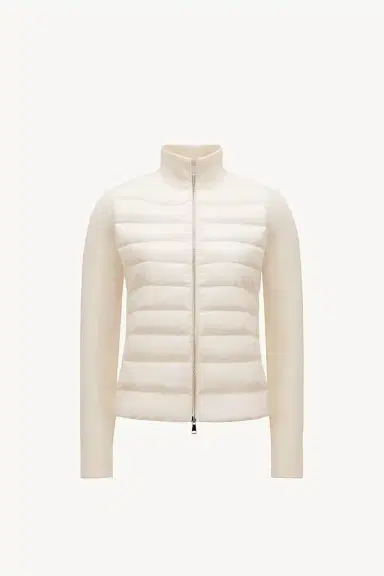 Moncler Padded Wool Zip-up Cardigan | Thumbnail 2 Moncler Padded Wool Zip-up Cardigan | Thumbnail 2