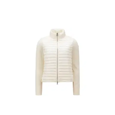 Moncler Padded Wool Zip-up Cardigan | Thumbnail 1 Moncler Padded Wool Zip-up Cardigan | Thumbnail 1
