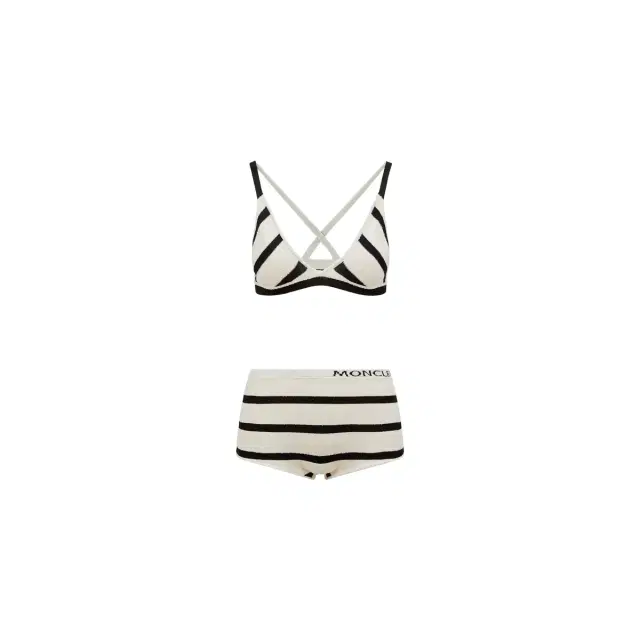 Moncler Striped Bouclé Bikini