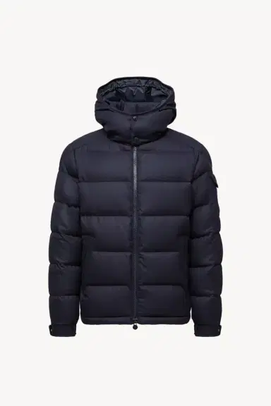 Moncler Montgenevre Hooded Wool Flannel Short Down Jacket | Thumbnail 2 Moncler Montgenevre Hooded Wool Flannel Short Down Jacket | Thumbnail 2