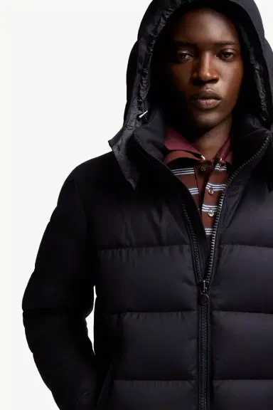 Moncler Montgenevre Hooded Wool Flannel Short Down Jacket | Thumbnail 7 Moncler Montgenevre Hooded Wool Flannel Short Down Jacket | Thumbnail 7