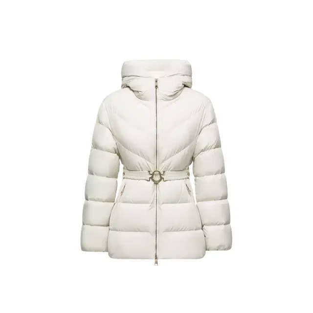 Moncler Brosse Diagonal-quilted Hooded Short Down Jacket