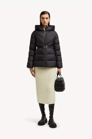 Moncler Brosse Diagonal-quilted Hooded Short Down Jacket | Thumbnail 3 Moncler Brosse Diagonal-quilted Hooded Short Down Jacket | Thumbnail 3